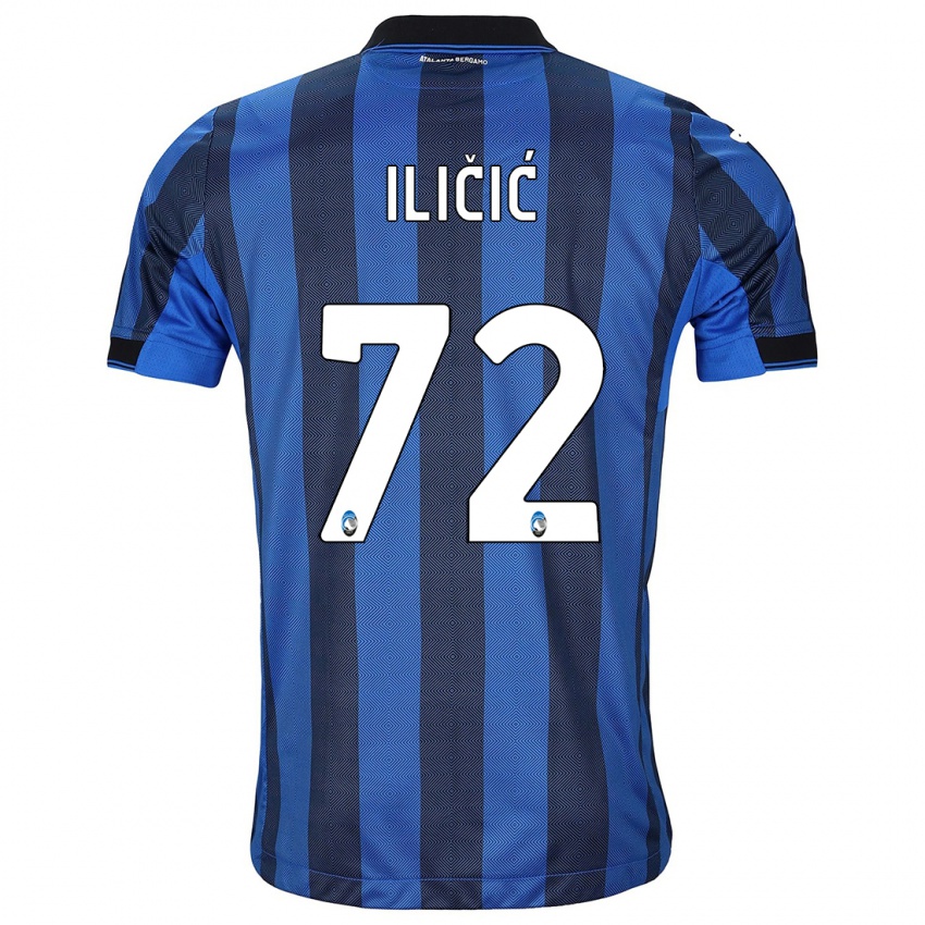 Női Josip Ilicic #72 Fekete Kék Hazai Jersey 2023/24 Mez Póló Ing