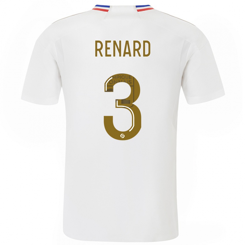 Női Wendie Renard #3 Fehér Hazai Jersey 2023/24 Mez Póló Ing