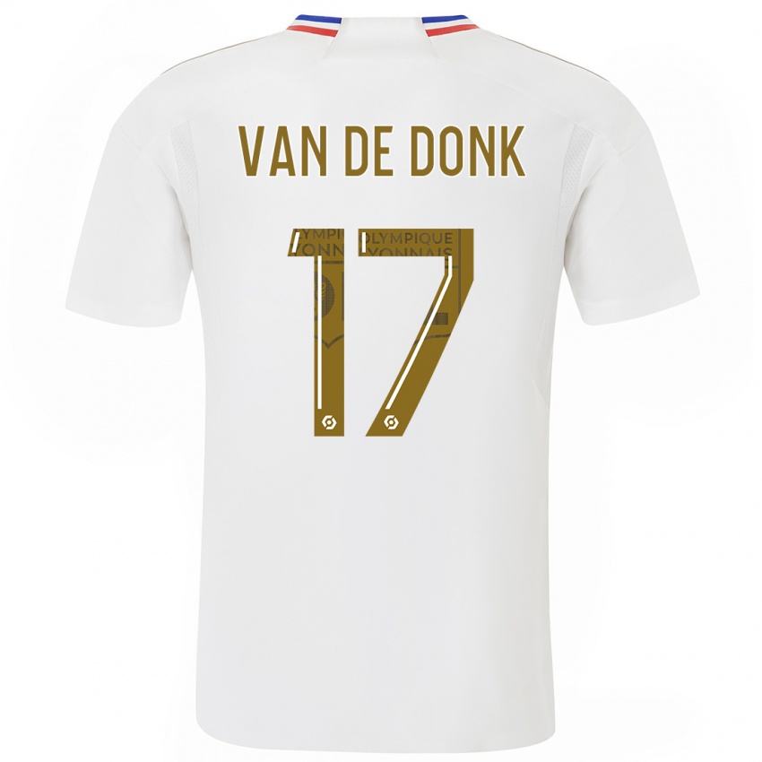 Női Danielle Van De Donk #17 Fehér Hazai Jersey 2023/24 Mez Póló Ing