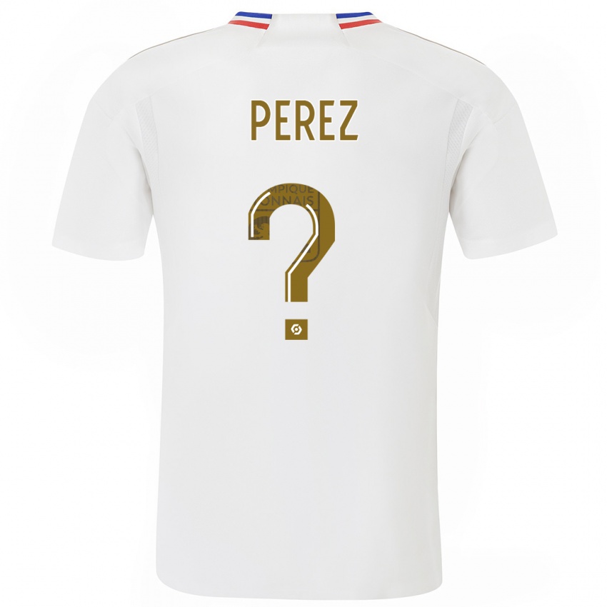 Női Axel Perez #0 Fehér Hazai Jersey 2023/24 Mez Póló Ing