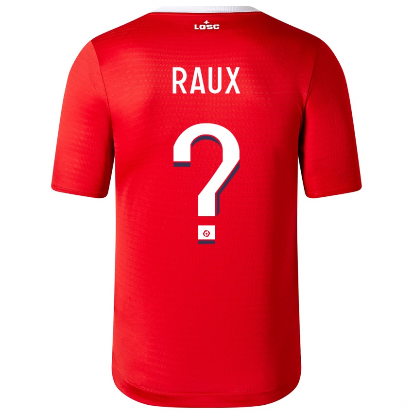 Női Jules Raux #0 Piros Hazai Jersey 2023/24 Mez Póló Ing