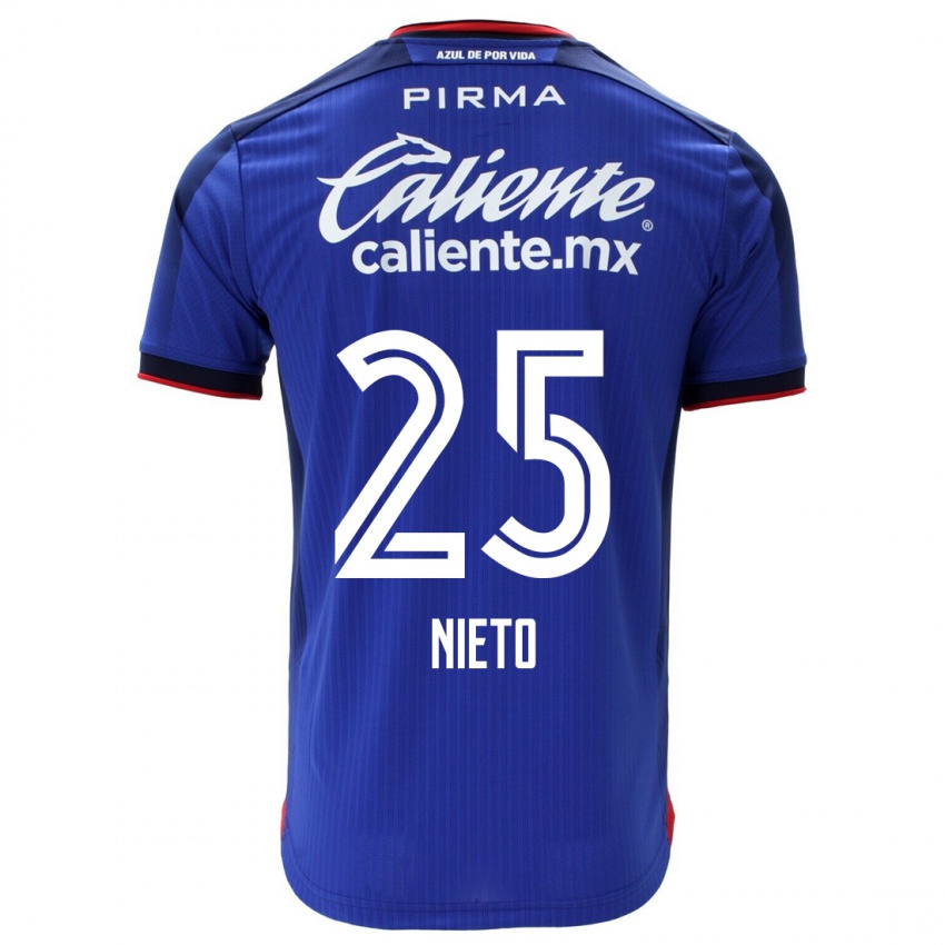 Női Natsidieli Nieto #25 Kék Hazai Jersey 2023/24 Mez Póló Ing