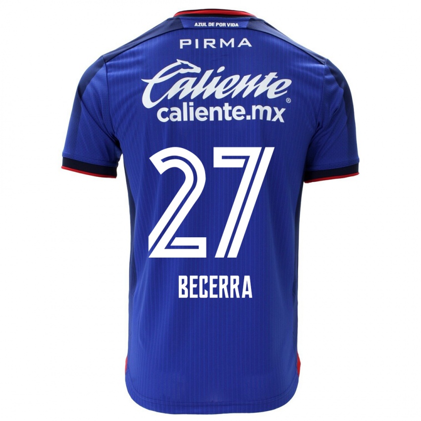 Női Ana Becerra #27 Kék Hazai Jersey 2023/24 Mez Póló Ing