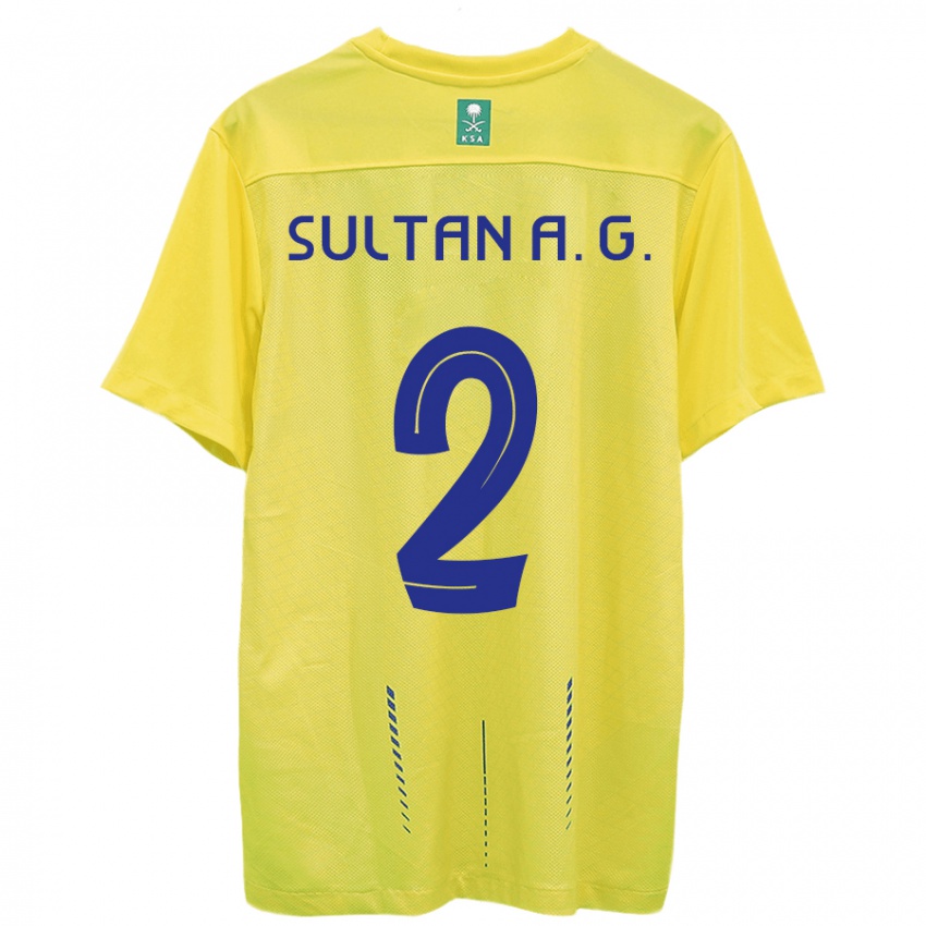 Női Sultan Al-Ghannam #2 Sárga Hazai Jersey 2023/24 Mez Póló Ing