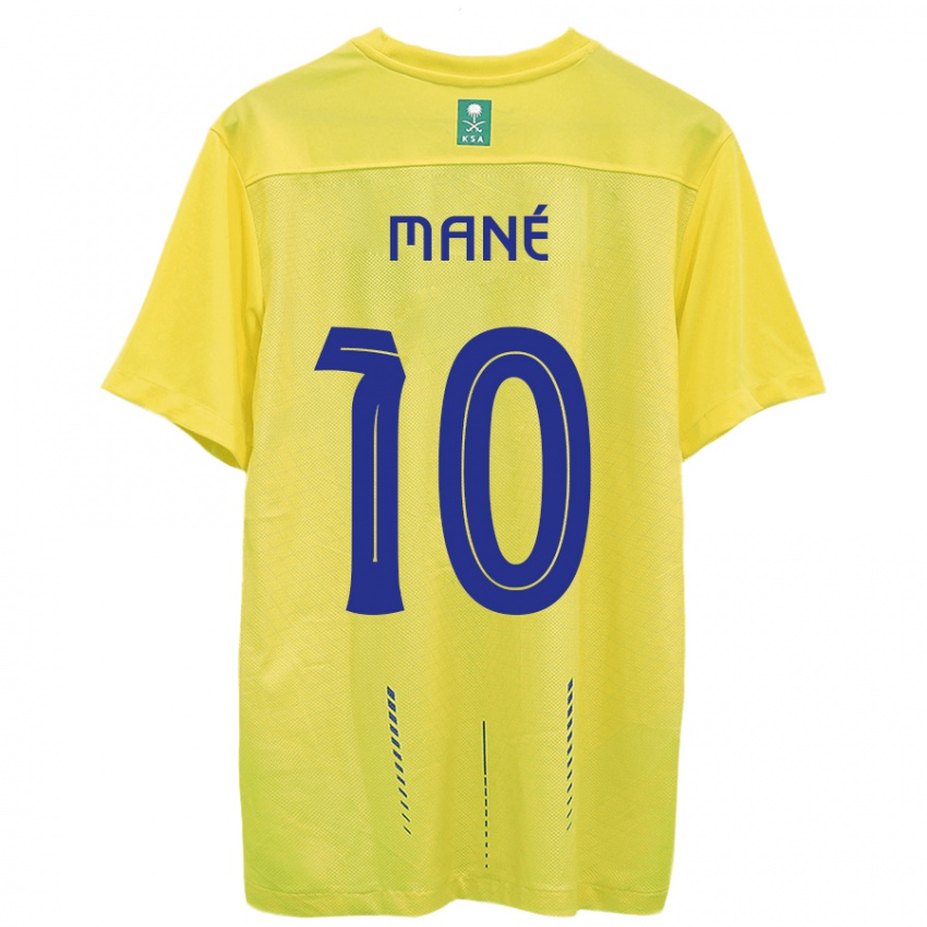 Női Sadio Mane #10 Sárga Hazai Jersey 2023/24 Mez Póló Ing