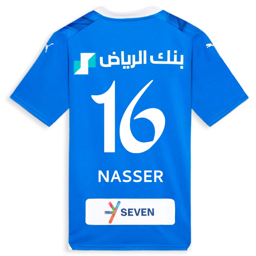 Női Nasser Al-Dawsari #16 Kék Hazai Jersey 2023/24 Mez Póló Ing