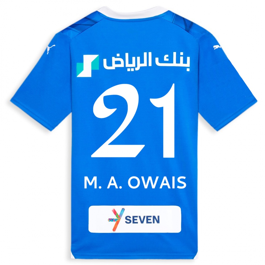 Női Mohammed Al-Owais #21 Kék Hazai Jersey 2023/24 Mez Póló Ing