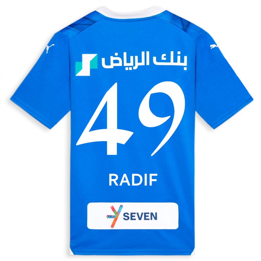 Női Abdullah Radif #49 Kék Hazai Jersey 2023/24 Mez Póló Ing