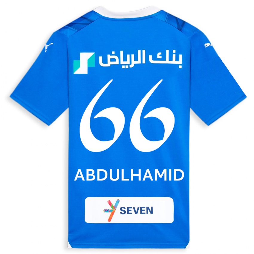 Női Saud Abdulhamid #66 Kék Hazai Jersey 2023/24 Mez Póló Ing