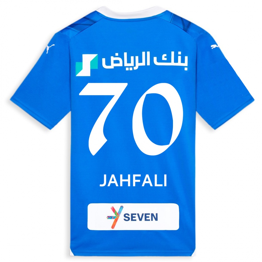 Női Mohammed Jahfali #70 Kék Hazai Jersey 2023/24 Mez Póló Ing