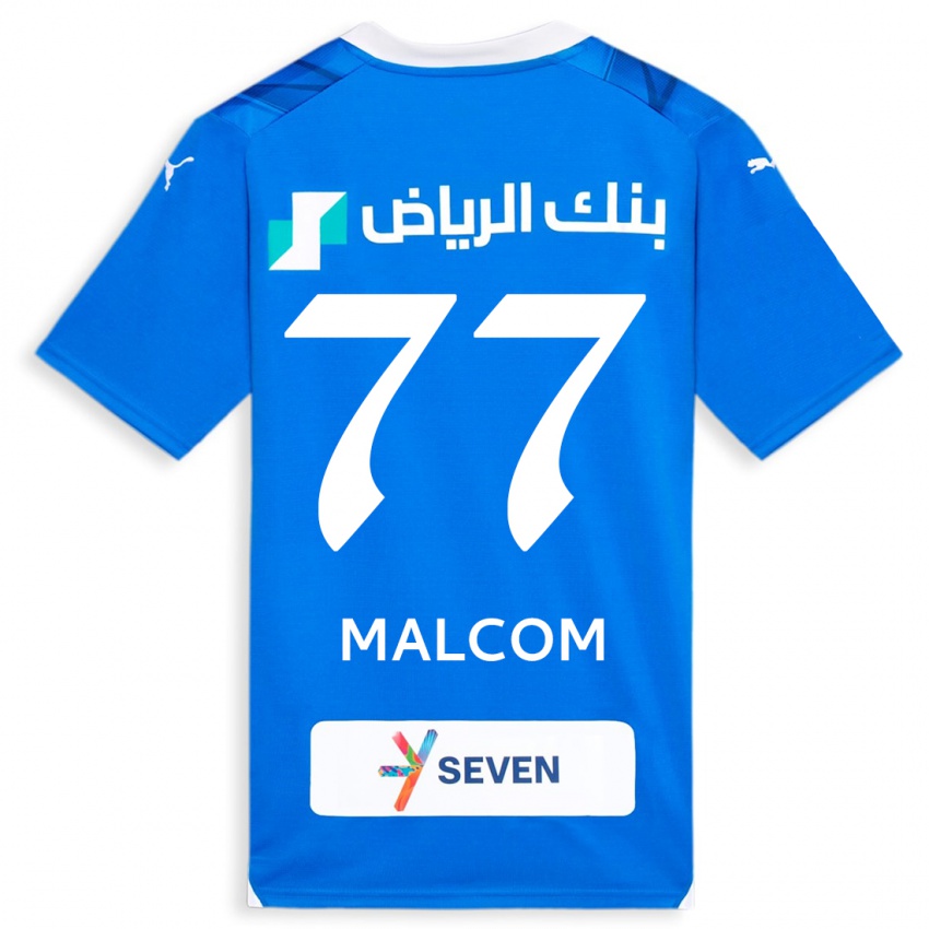 Női Malcom #77 Kék Hazai Jersey 2023/24 Mez Póló Ing