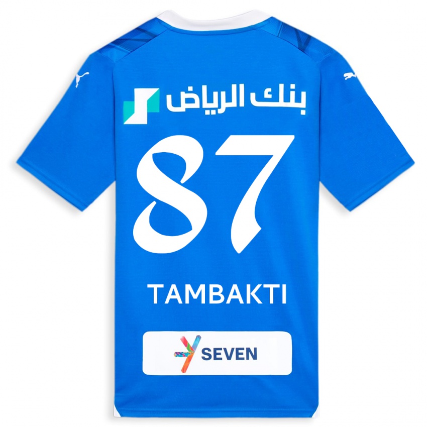 Női Hassan Tambakti #87 Kék Hazai Jersey 2023/24 Mez Póló Ing