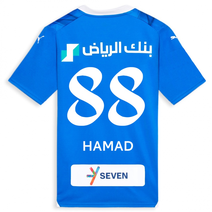 Női Hamad Al-Yami #88 Kék Hazai Jersey 2023/24 Mez Póló Ing