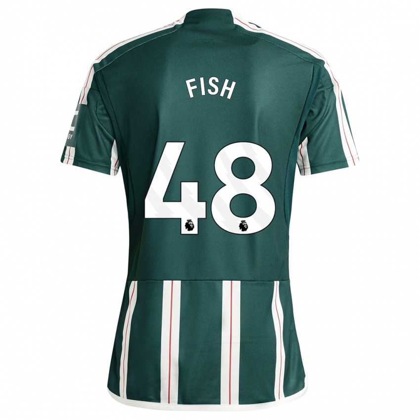 Női Will Fish #48 Sötétzöld Idegenbeli Jersey 2023/24 Mez Póló Ing