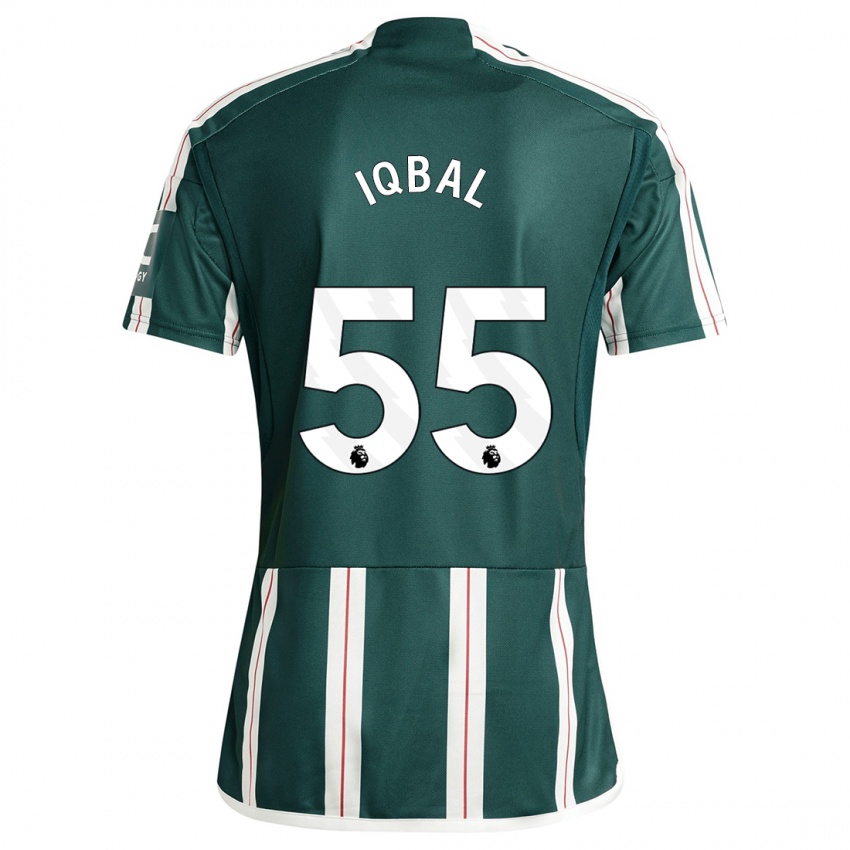 Női Zidane Iqbal #55 Sötétzöld Idegenbeli Jersey 2023/24 Mez Póló Ing