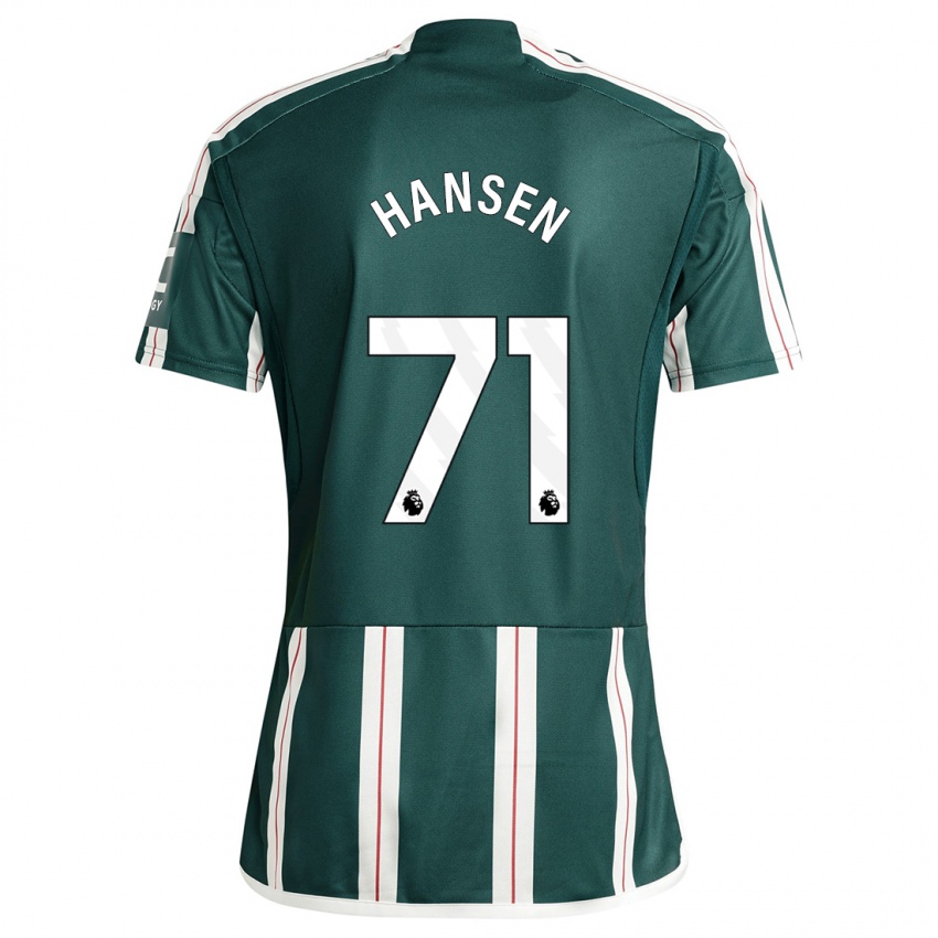 Női Isak Hansen-Aaroen #71 Sötétzöld Idegenbeli Jersey 2023/24 Mez Póló Ing