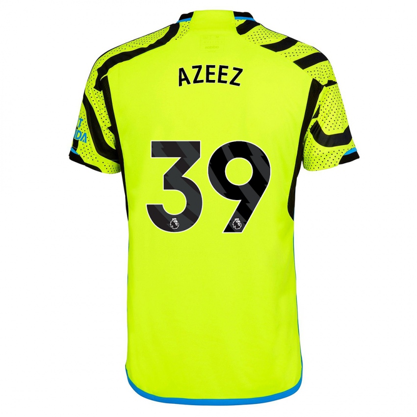 Női Miguel Azeez #39 Sárga Idegenbeli Jersey 2023/24 Mez Póló Ing