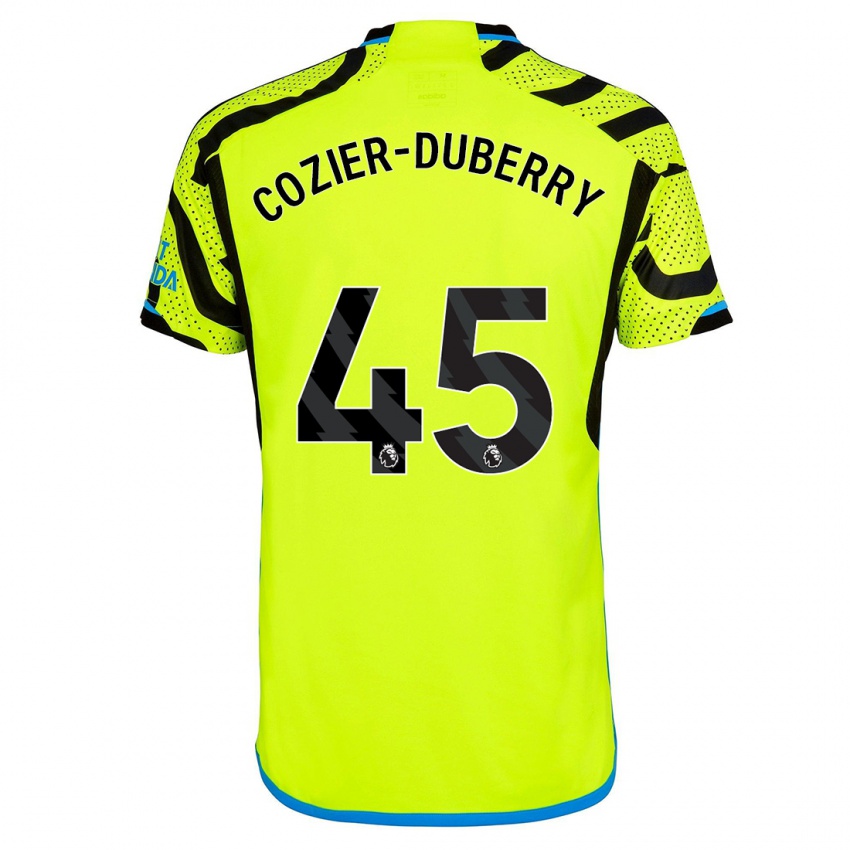 Női Amario Cozier-Duberry #45 Sárga Idegenbeli Jersey 2023/24 Mez Póló Ing