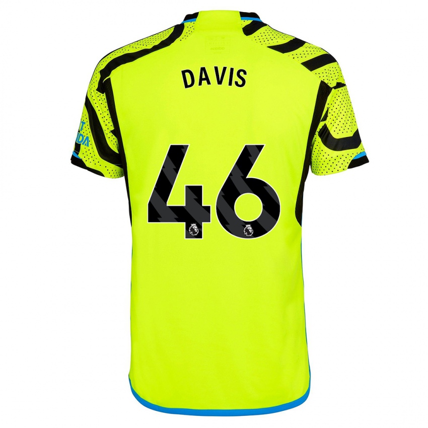 Női Timi Davis #46 Sárga Idegenbeli Jersey 2023/24 Mez Póló Ing