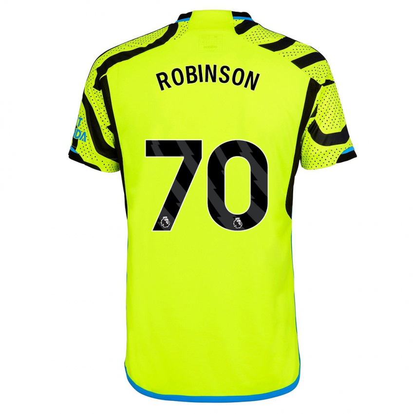 Női Josh Robinson #70 Sárga Idegenbeli Jersey 2023/24 Mez Póló Ing