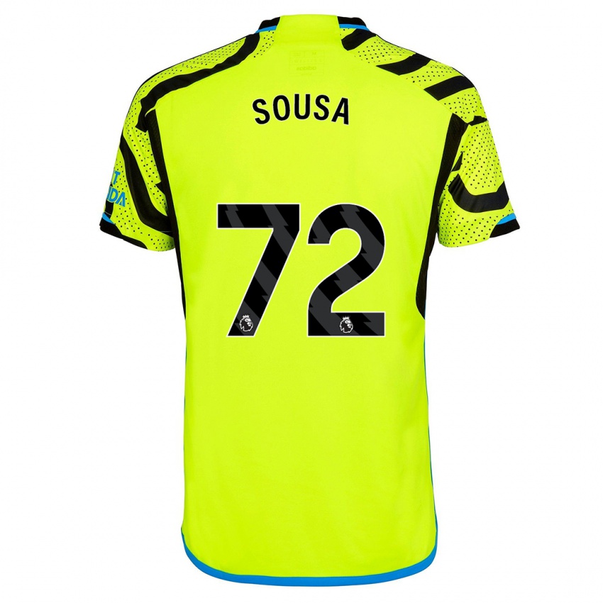 Női Lino Sousa #72 Sárga Idegenbeli Jersey 2023/24 Mez Póló Ing