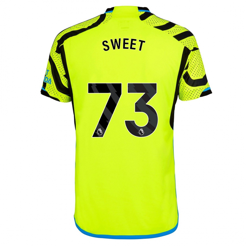 Női James Sweet #73 Sárga Idegenbeli Jersey 2023/24 Mez Póló Ing