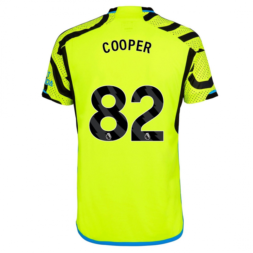 Női Noah Cooper #82 Sárga Idegenbeli Jersey 2023/24 Mez Póló Ing