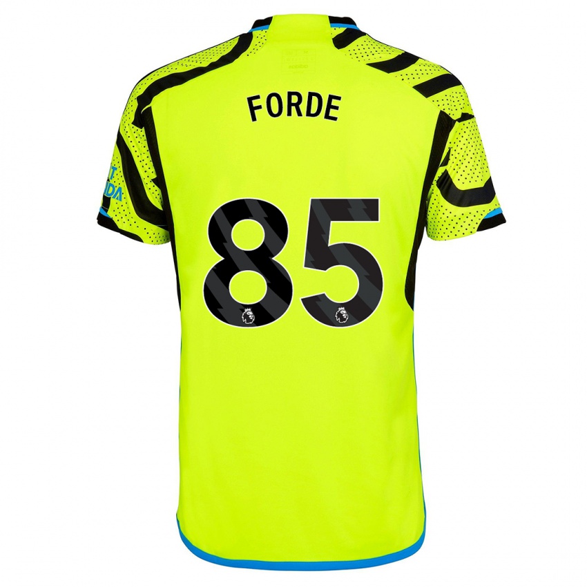 Női Romari Forde #85 Sárga Idegenbeli Jersey 2023/24 Mez Póló Ing