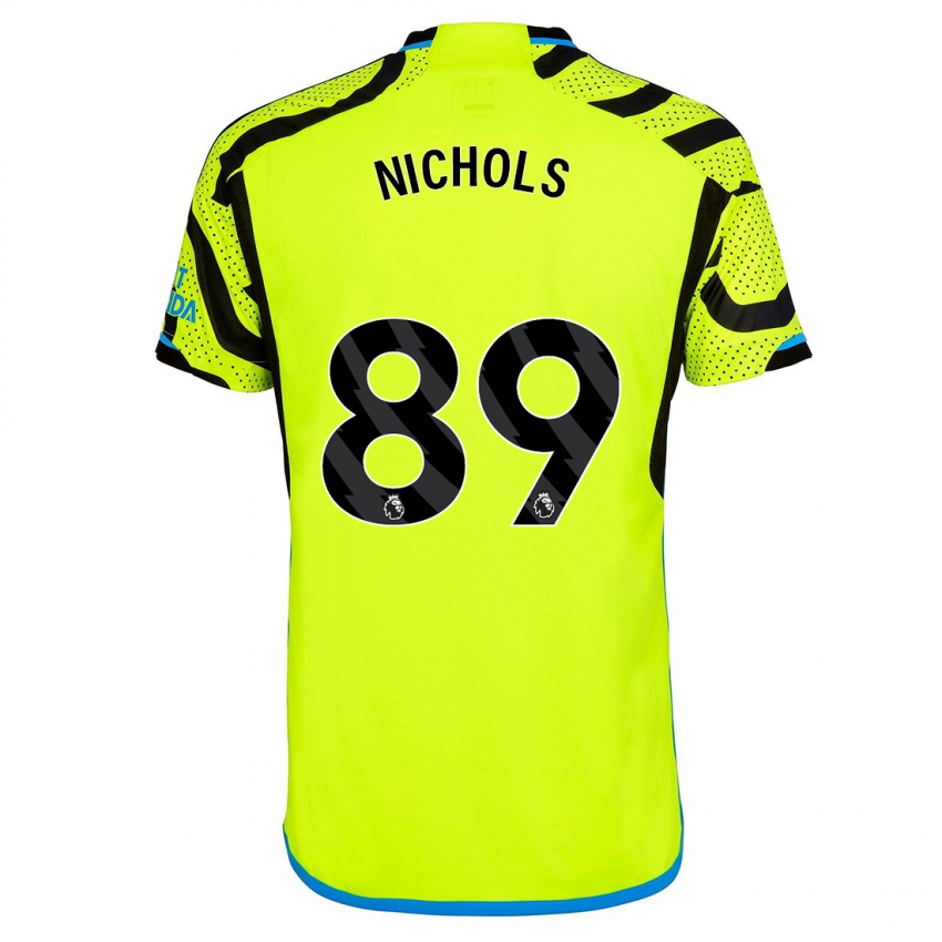 Női Josh Nichols #89 Sárga Idegenbeli Jersey 2023/24 Mez Póló Ing