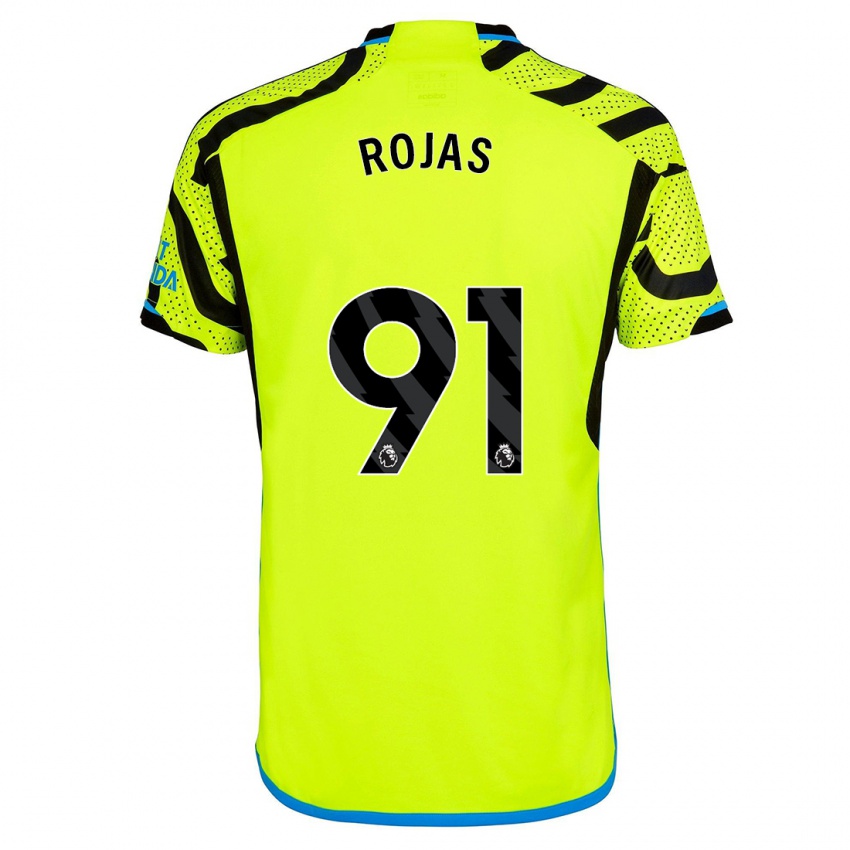 Női Alexei Rojas #91 Sárga Idegenbeli Jersey 2023/24 Mez Póló Ing