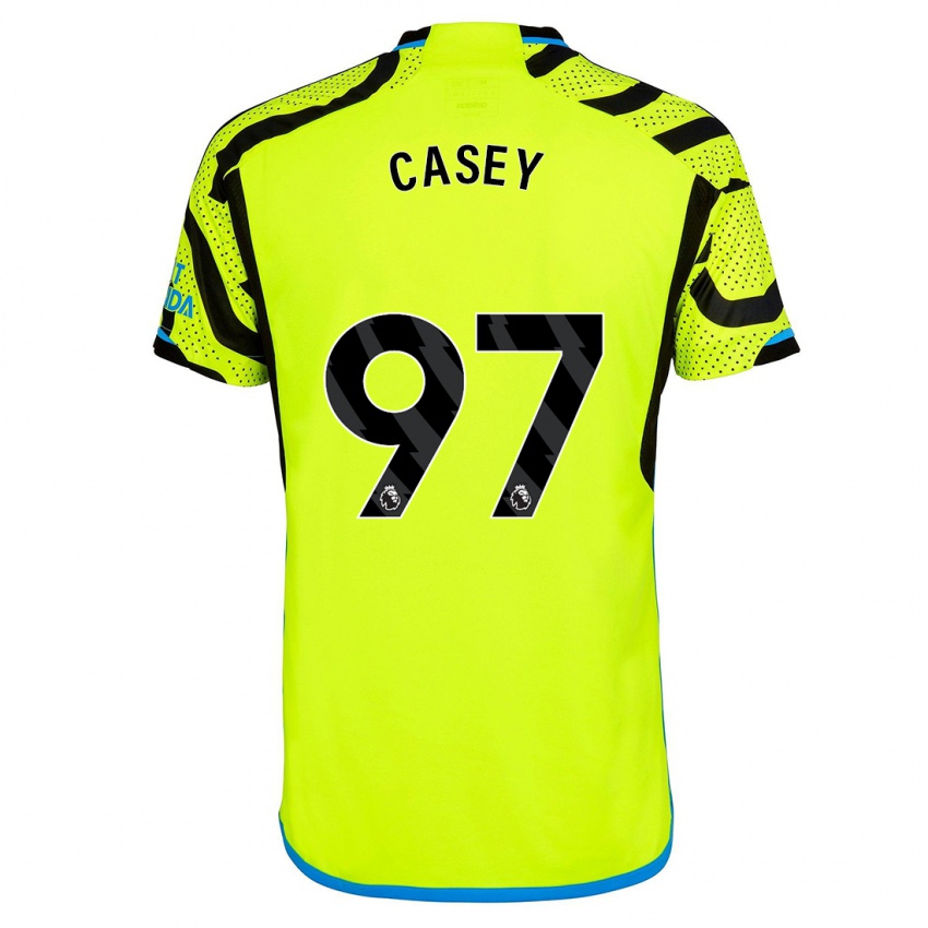 Női Dan Casey #97 Sárga Idegenbeli Jersey 2023/24 Mez Póló Ing