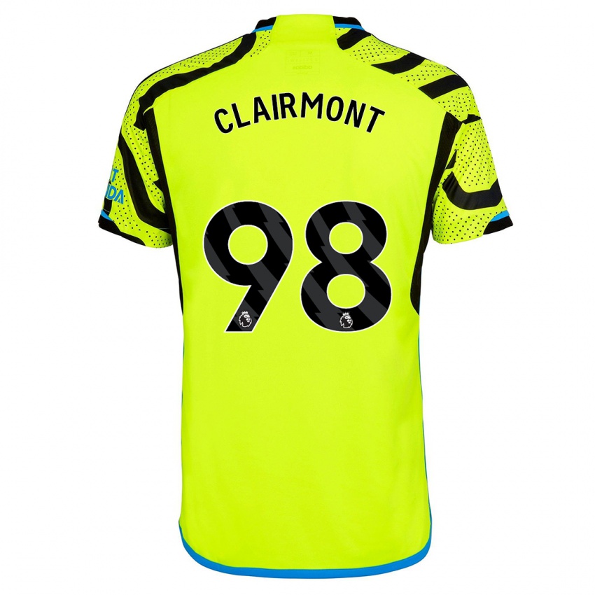 Női Reece Clairmont #98 Sárga Idegenbeli Jersey 2023/24 Mez Póló Ing