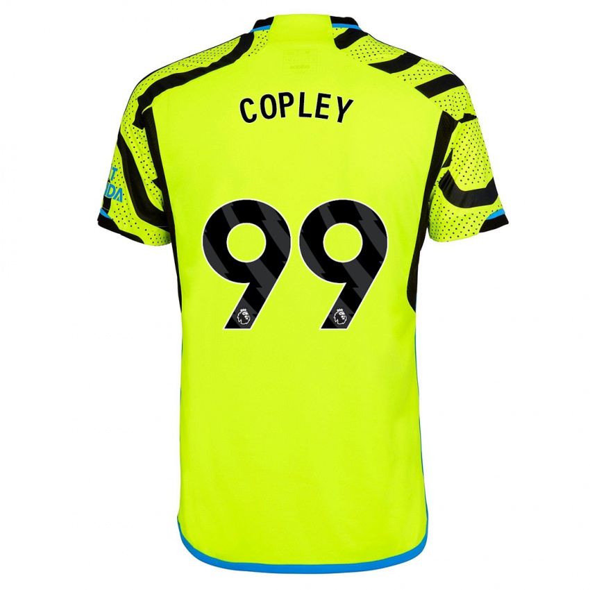 Női Louie Copley #99 Sárga Idegenbeli Jersey 2023/24 Mez Póló Ing