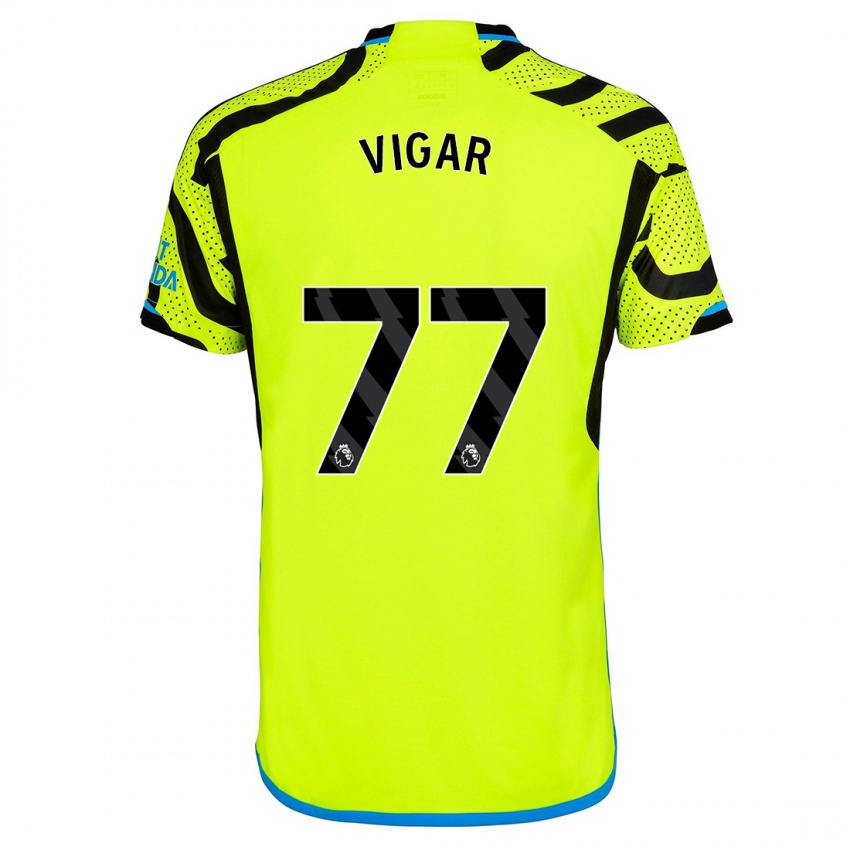 Női Billy Vigar #77 Sárga Idegenbeli Jersey 2023/24 Mez Póló Ing