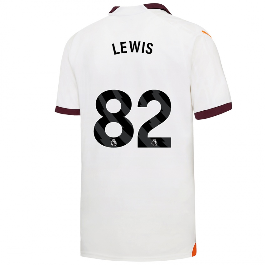 Női Rico Lewis #82 Fehér Idegenbeli Jersey 2023/24 Mez Póló Ing