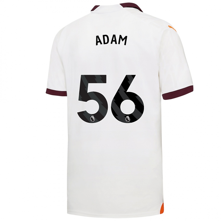 Női Josh Adam #56 Fehér Idegenbeli Jersey 2023/24 Mez Póló Ing