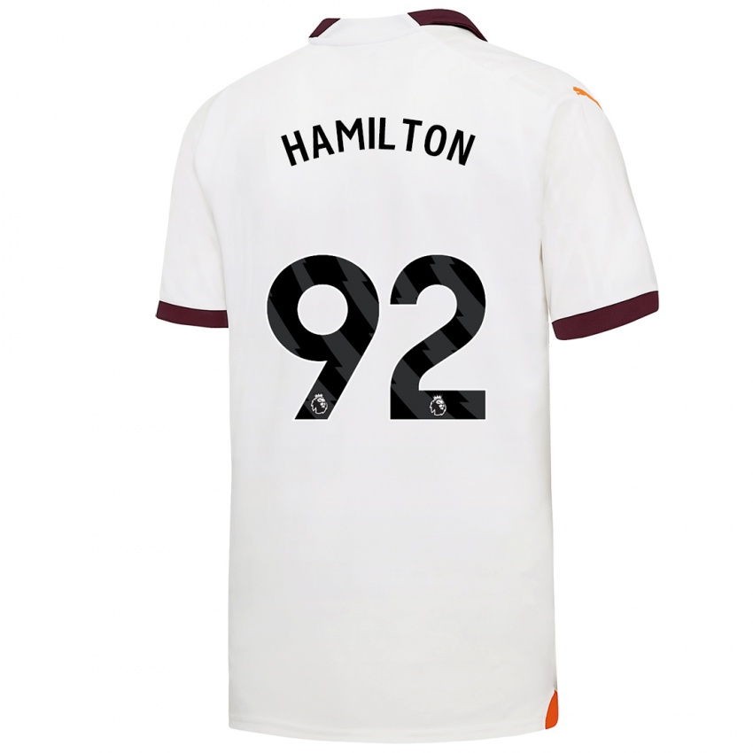 Női Micah Hamilton #92 Fehér Idegenbeli Jersey 2023/24 Mez Póló Ing