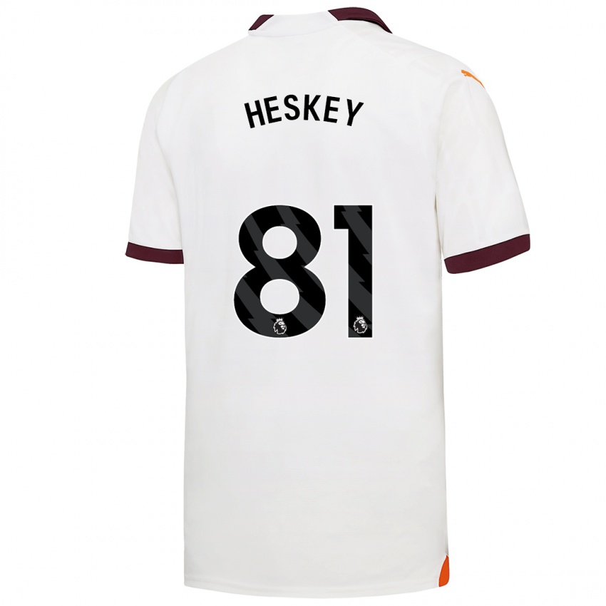 Női Jaden Heskey #81 Fehér Idegenbeli Jersey 2023/24 Mez Póló Ing