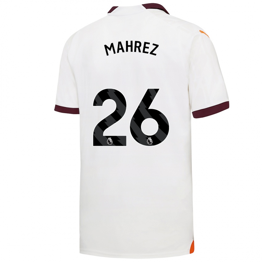 Női Riyad Mahrez #26 Fehér Idegenbeli Jersey 2023/24 Mez Póló Ing