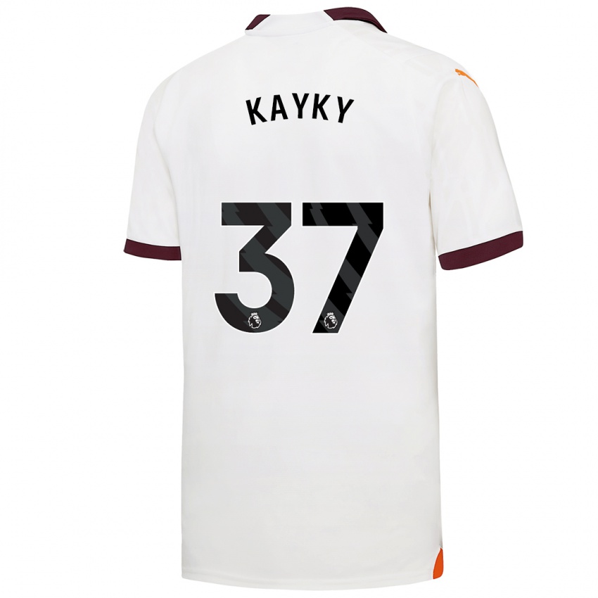 Női Kayky #37 Fehér Idegenbeli Jersey 2023/24 Mez Póló Ing