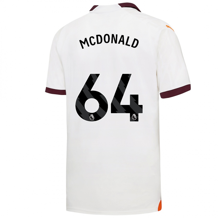 Női Rowan Mcdonald #64 Fehér Idegenbeli Jersey 2023/24 Mez Póló Ing