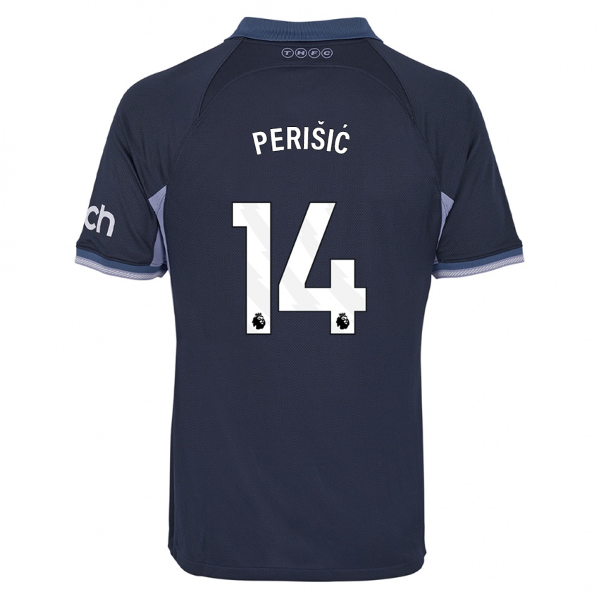 Női Ivan Perisic #14 Sötétkék Idegenbeli Jersey 2023/24 Mez Póló Ing