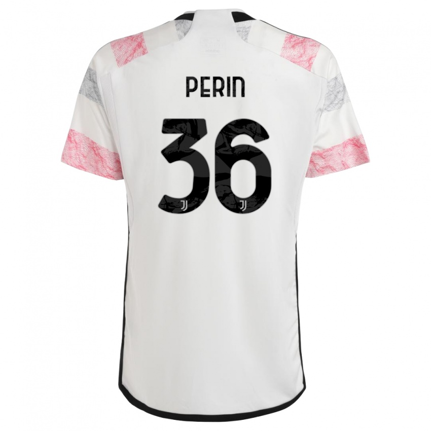 Női Mattia Perin #36 Fehér Rózsaszín Idegenbeli Jersey 2023/24 Mez Póló Ing