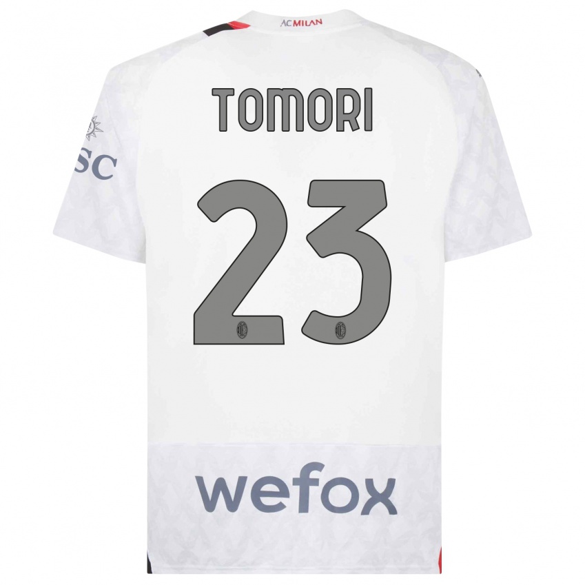 Női Fikayo Tomori #23 Fehér Idegenbeli Jersey 2023/24 Mez Póló Ing