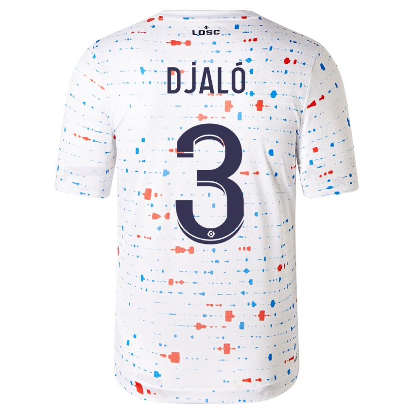 Női Tiago Djalo #3 Fehér Idegenbeli Jersey 2023/24 Mez Póló Ing