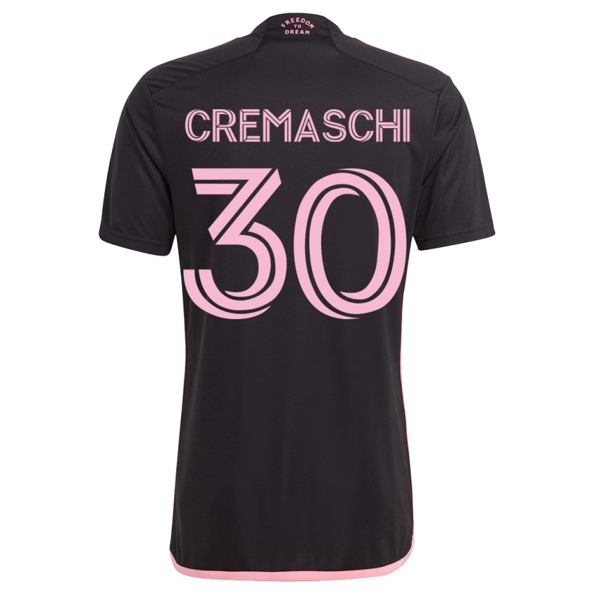 Női Benja Cremaschi #30 Fekete Idegenbeli Jersey 2023/24 Mez Póló Ing