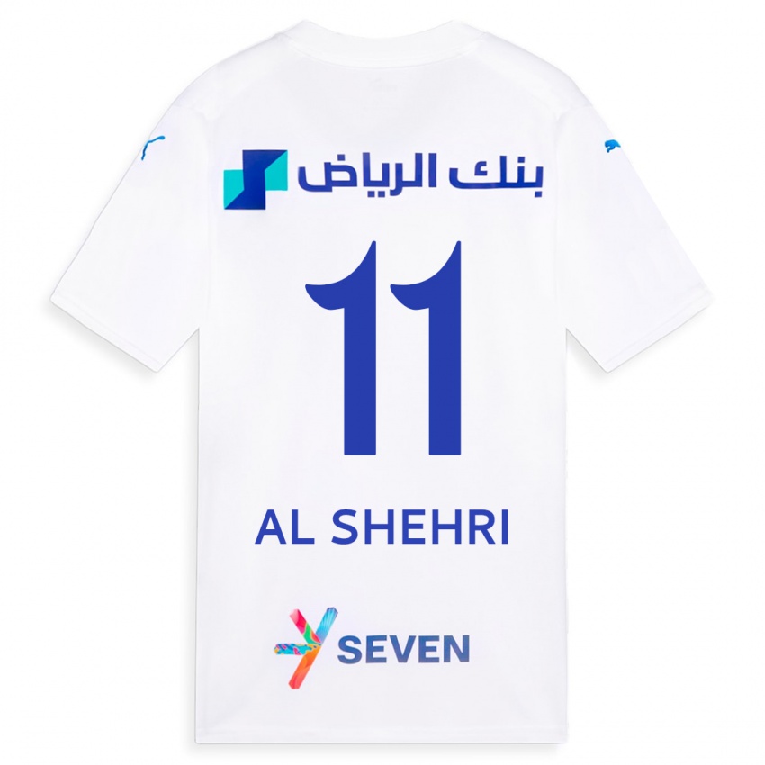 Női Saleh Al-Shehri #11 Fehér Idegenbeli Jersey 2023/24 Mez Póló Ing