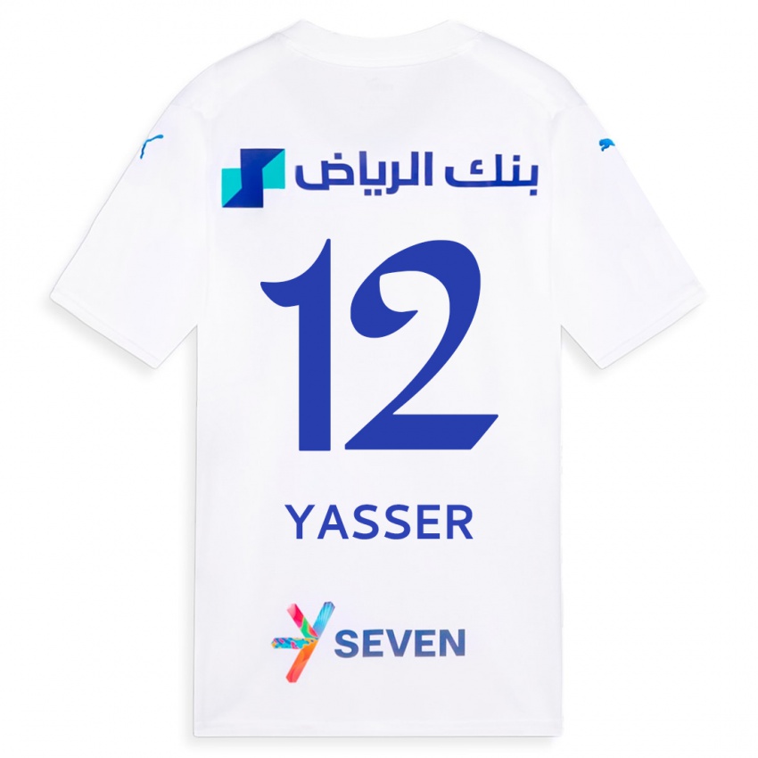 Női Yasser Al-Shahrani #12 Fehér Idegenbeli Jersey 2023/24 Mez Póló Ing