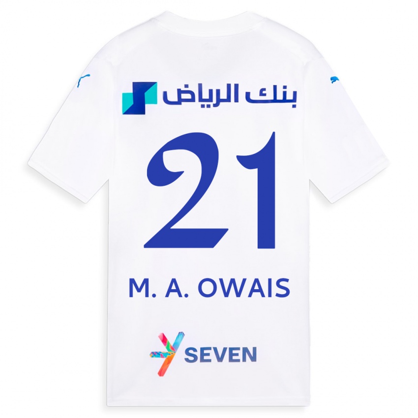 Női Mohammed Al-Owais #21 Fehér Idegenbeli Jersey 2023/24 Mez Póló Ing