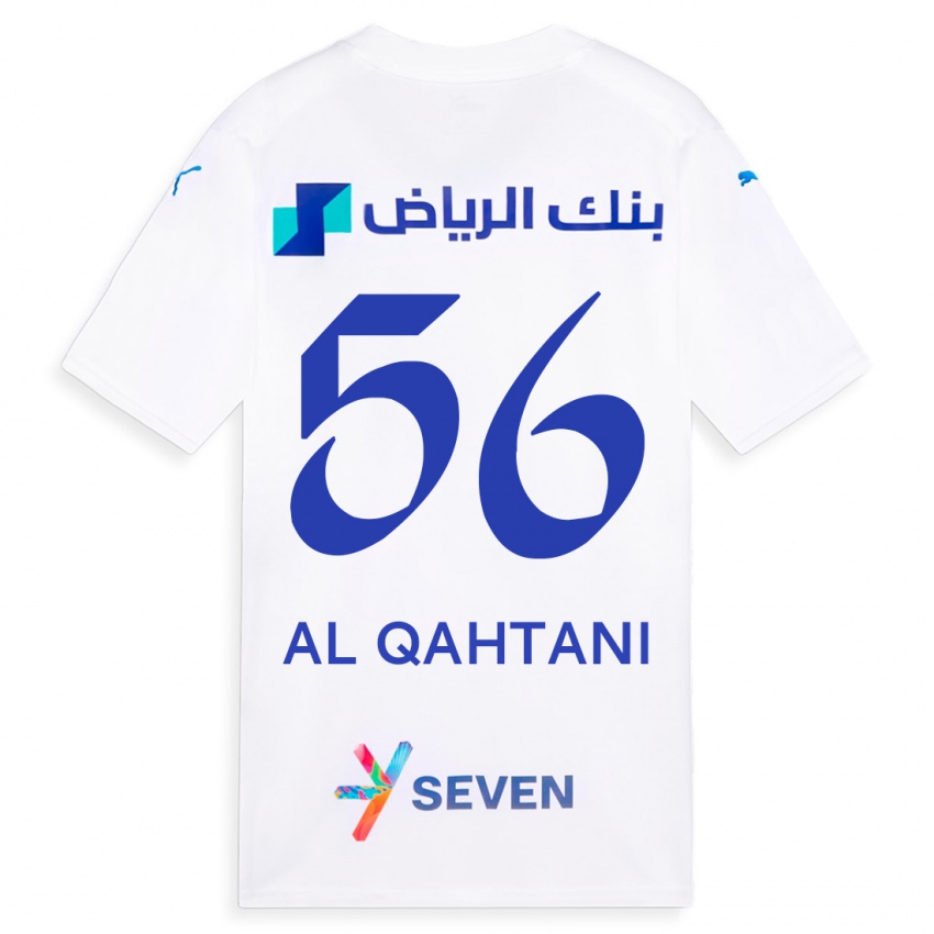 Női Mohammed Al-Qahtani #56 Fehér Idegenbeli Jersey 2023/24 Mez Póló Ing